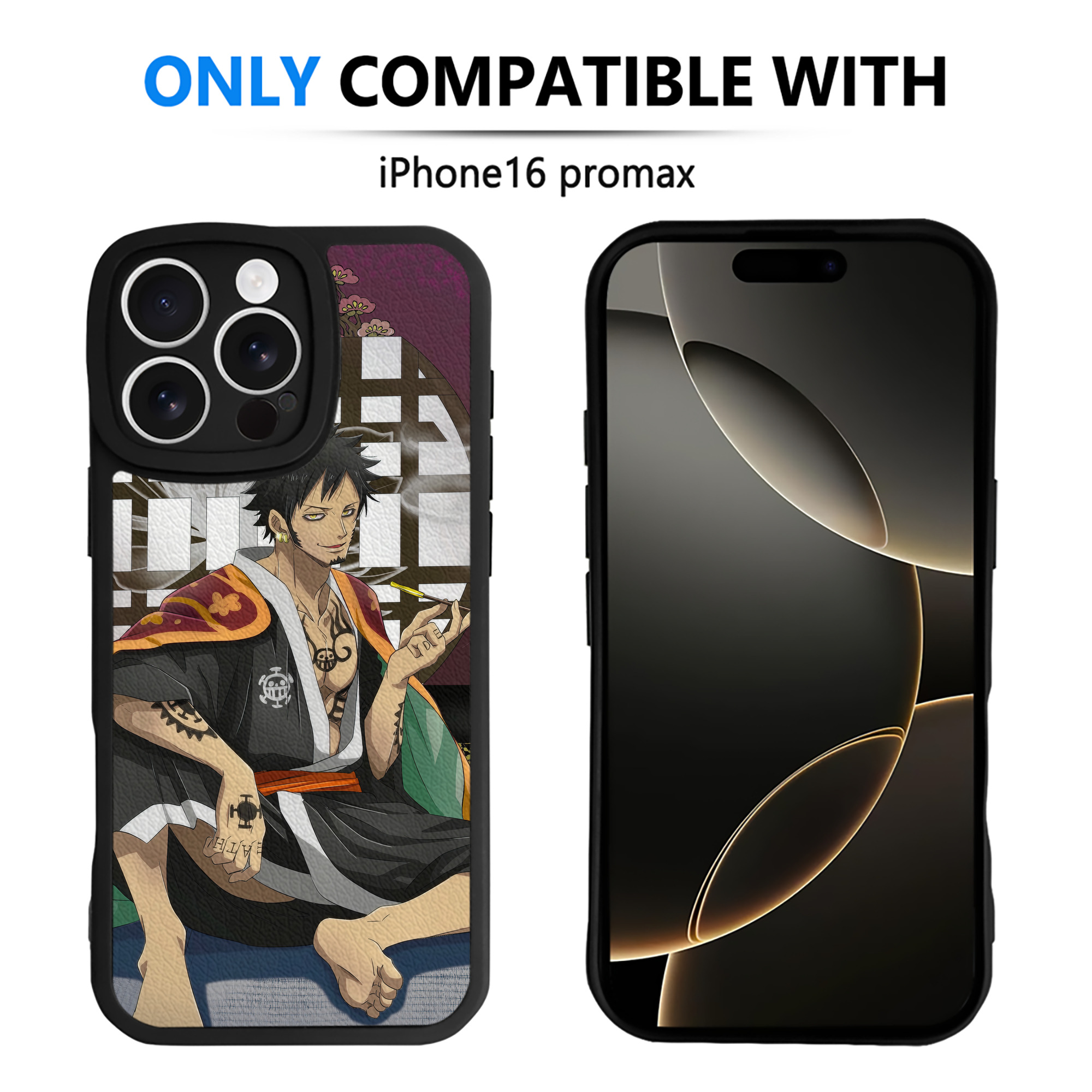 （画像用） ワンピース ONE PIECE 【iPhone 16シリーズ対応】シリコンスマホケース（レザー調） 材質：シリコン